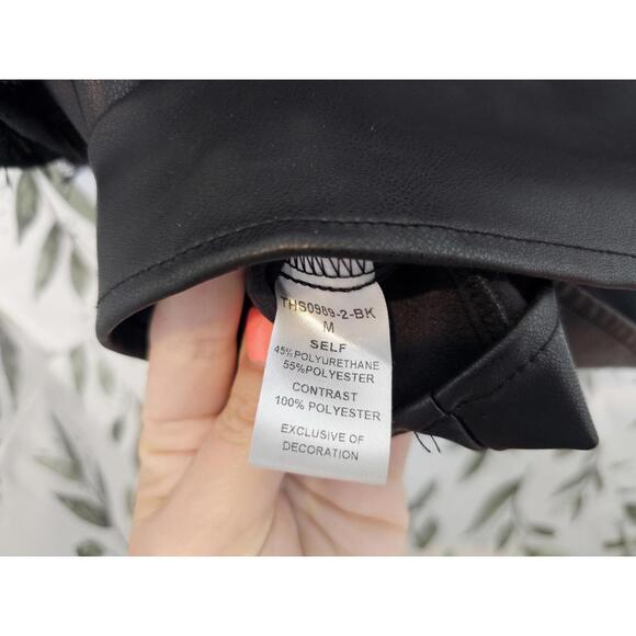 NWT THML Blouse Black Womens Size M Designer - Picture 6 of 6